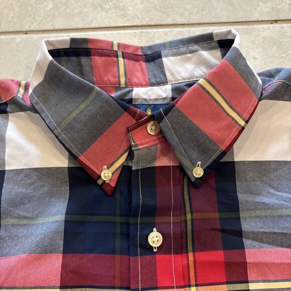 Polo Ralph Lauren Shirt Mens LT Plaid Button Down Short Sleeve Performance - Picture 3 of 9